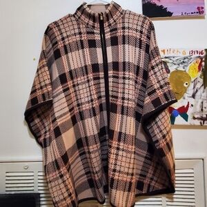 Zip up knitted blazer sweater